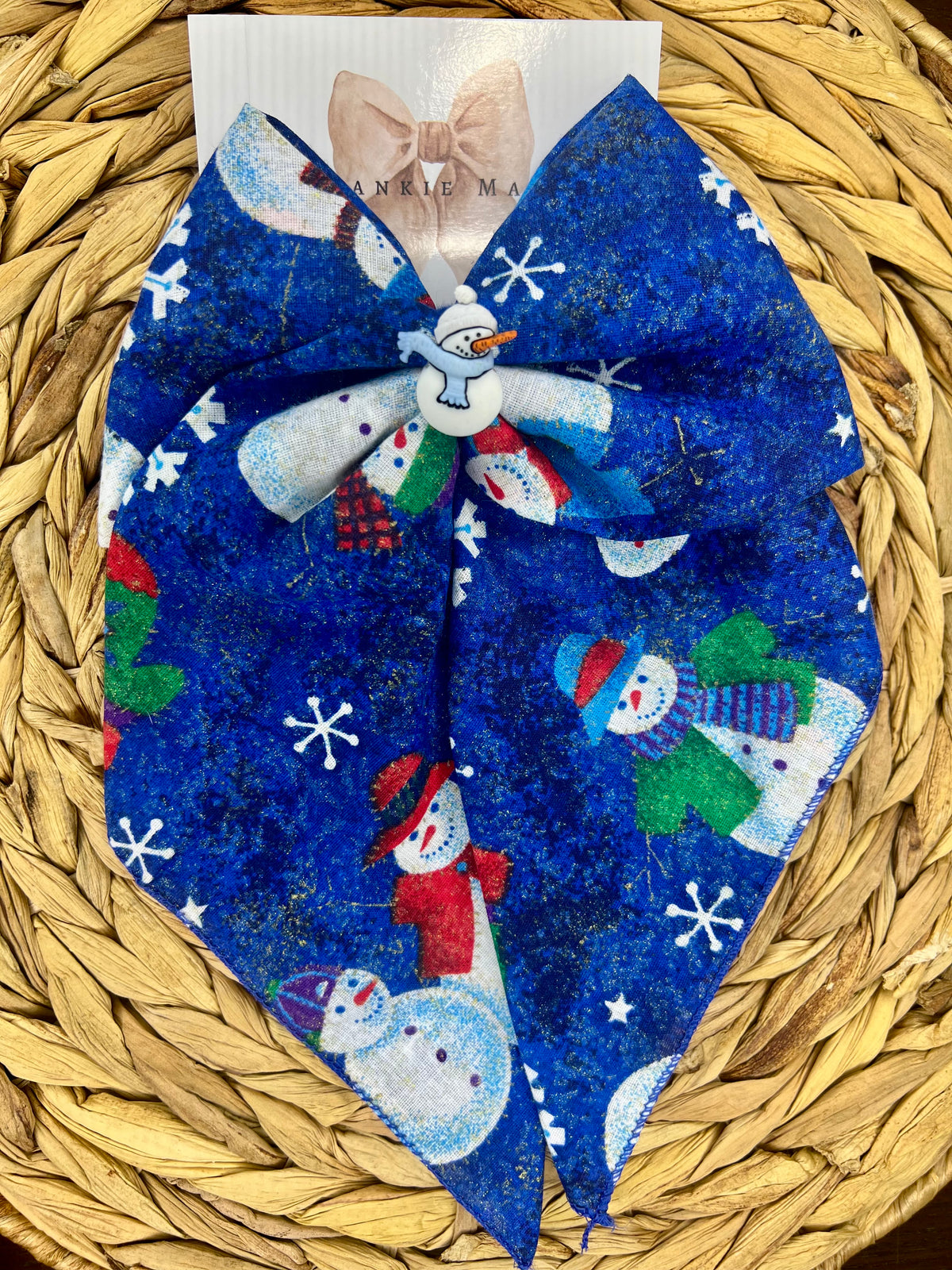 Winter Snowmen - Blue